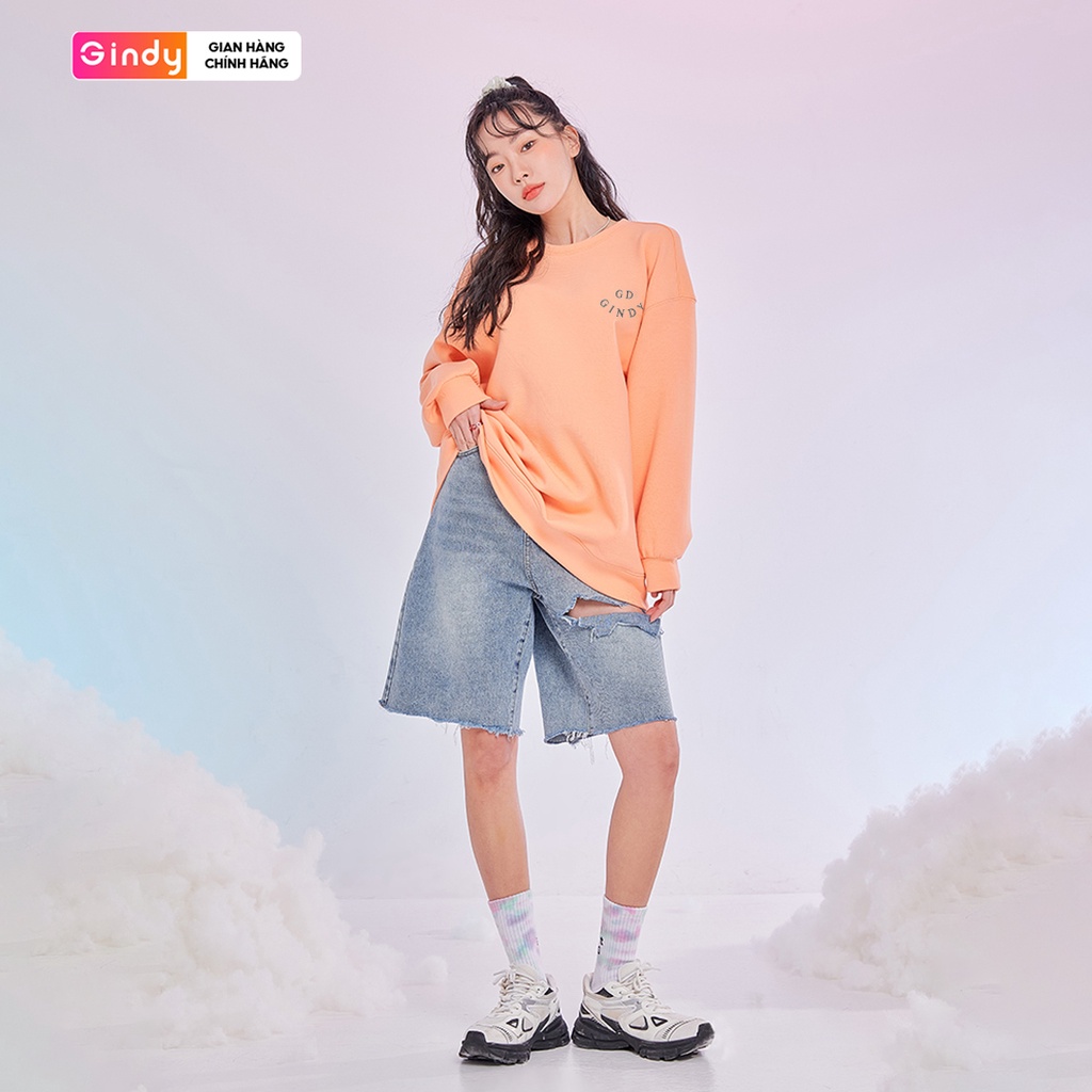 Áo nỉ dài tay sweater form rộng nữ GINDY cánh thiên thần hoodie chất nỉ Ulzzang Hàn Quốc thời trang thu đông A10115 | BigBuy360 - bigbuy360.vn