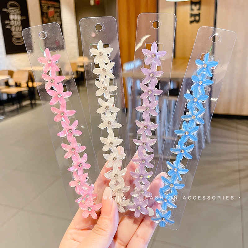 Bộ 10 Kẹp Tóc Hoa Cho Bé Gái