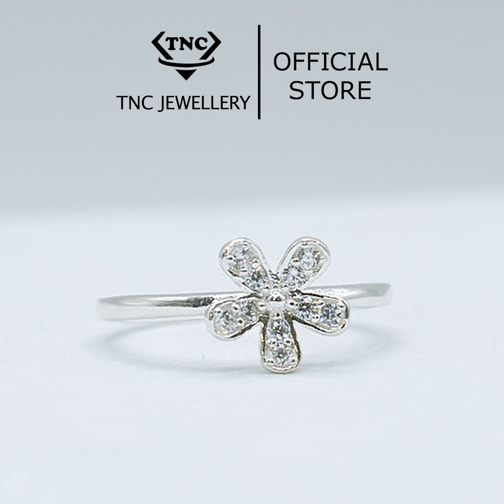 Nhẫn Bạc Nữ Bông Hoa Hoa Đồng Nội Cao Cấp-Trang Sức TNC JEWELLERY