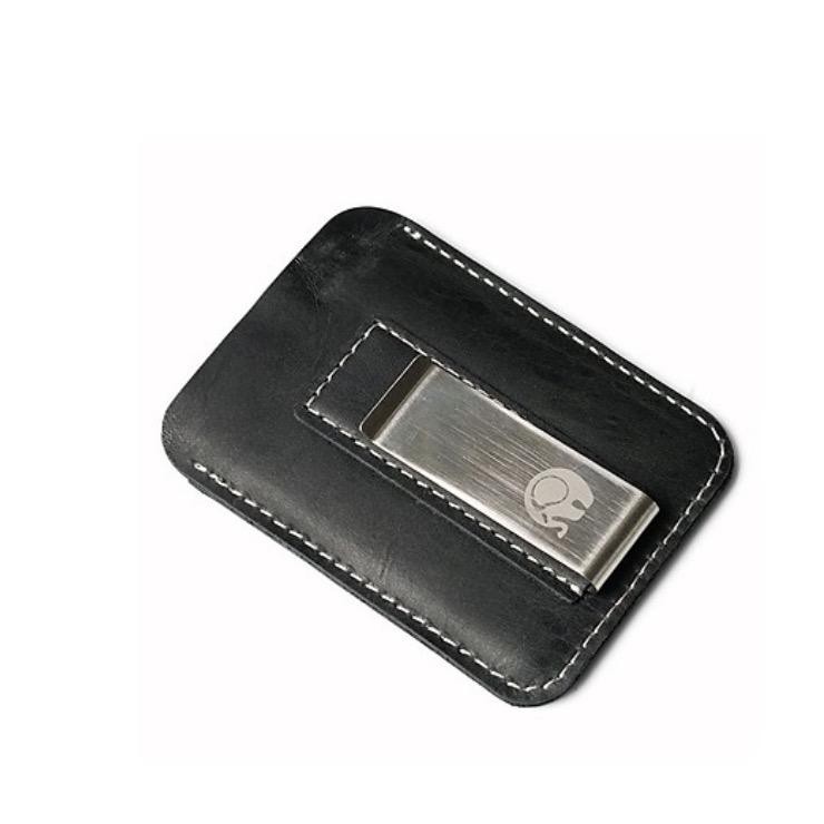 Money Clip Leather - Ví Kẹp Tiền Da Thật (Đen | Nâu) - Home and Garden