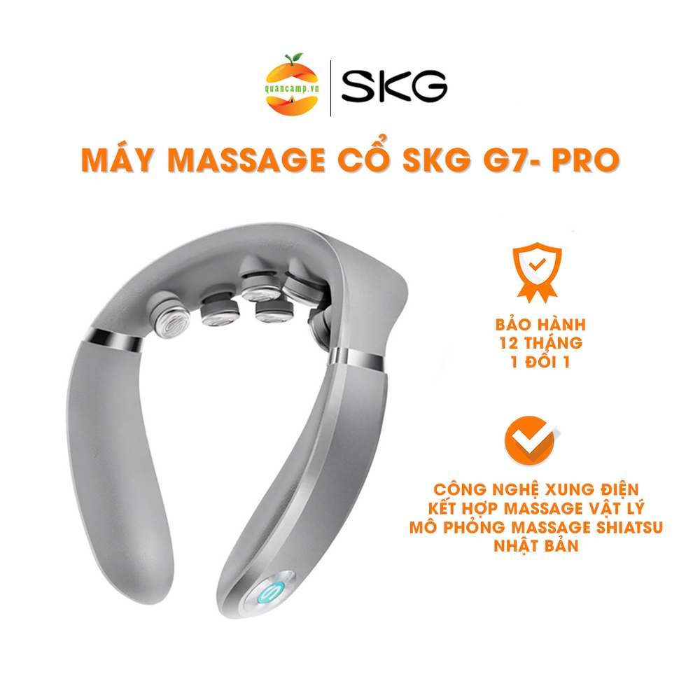 Máy mát xa cổ SKG G7 Pro Neck Massager, mô phỏng phương pháp mát xa Shiatsu Nhật Bản (bảo hành 1 đổi 1)