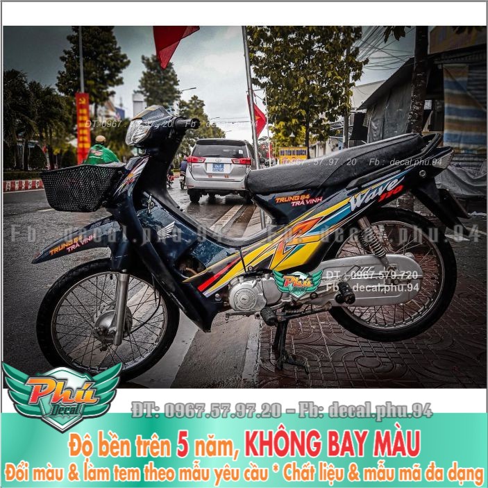 Tem rời Wave Nhỏ Xanh nhớt (X) -1