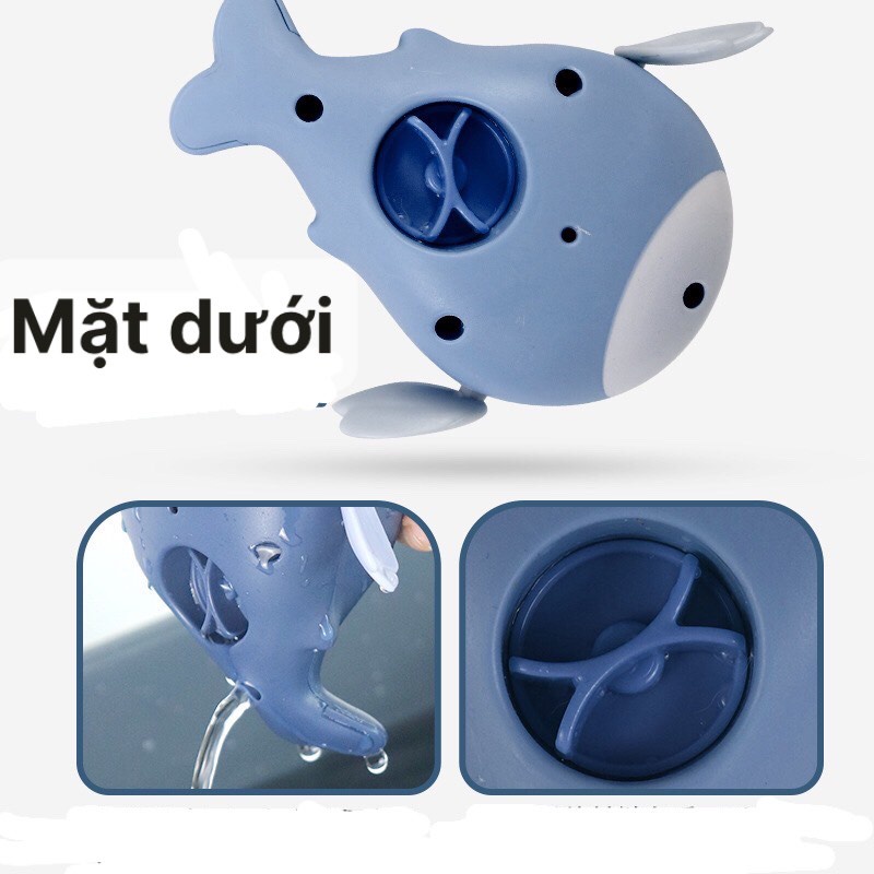 Cá heo vặn cót bơi trong nước siêu cưng - Cá heo bơi - đồ chơi nhà tắm - Smart Baby