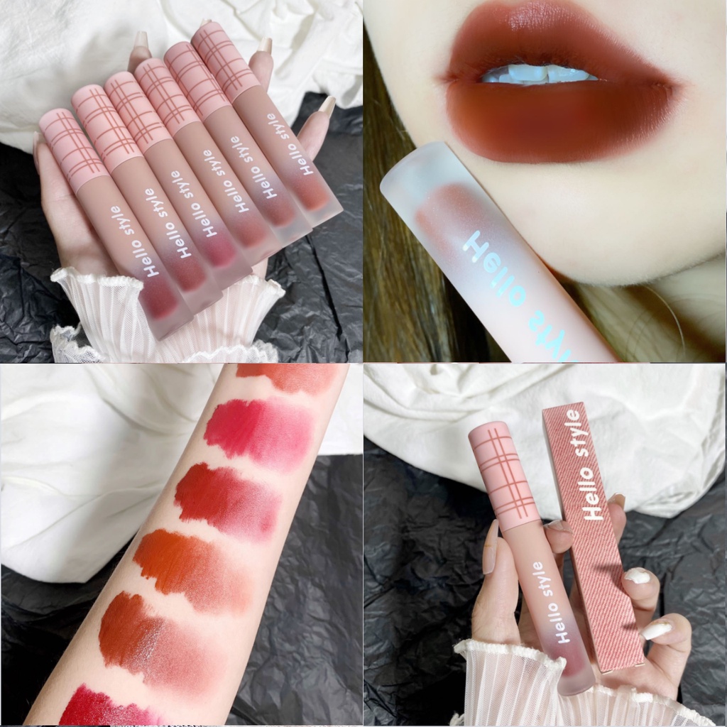 Son Môi Dạng Lỏng Lâu Trôi Thiết Kế Vỏ Hình Hello Kitty Xinh Xắn