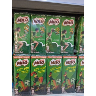 DATE MỚI lốc 4 Sữa Milo lúa mạch có đường ít đường 180ml
