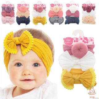 Set Băng Đô Nơ+Băng Đô Cài Tóc Cho Bé Gái