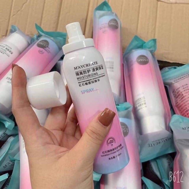 Xịt Trắng Chống Nắng Maycreate