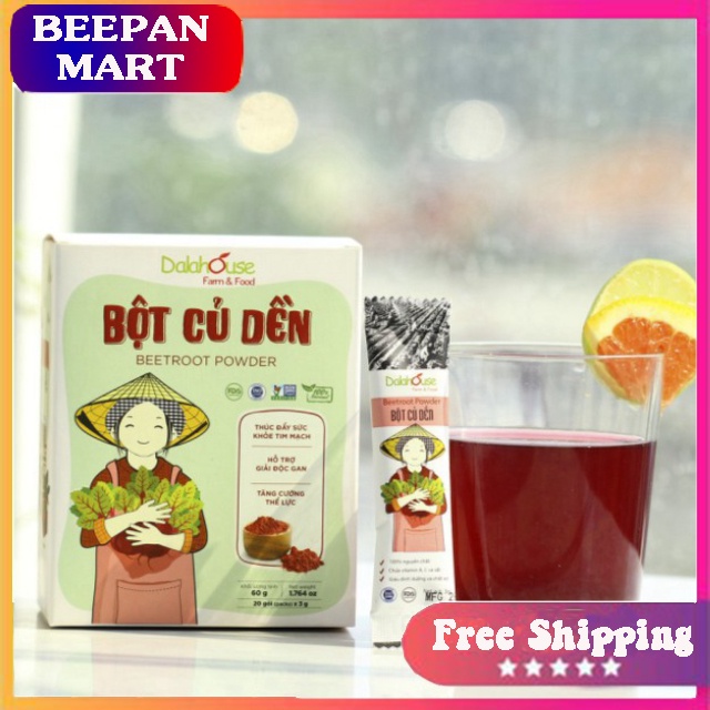 Bột Củ Dền Nguyên Chất 100% Hộp 60Gr - Dalahouse