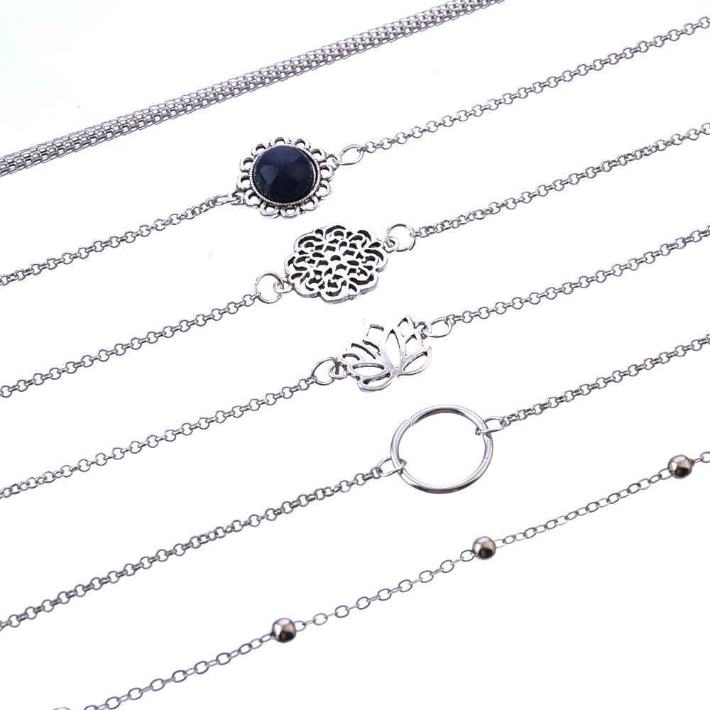 Set 6 vòng tay thiết kế kiểu cổ điển xinh xắn dành cho nữ