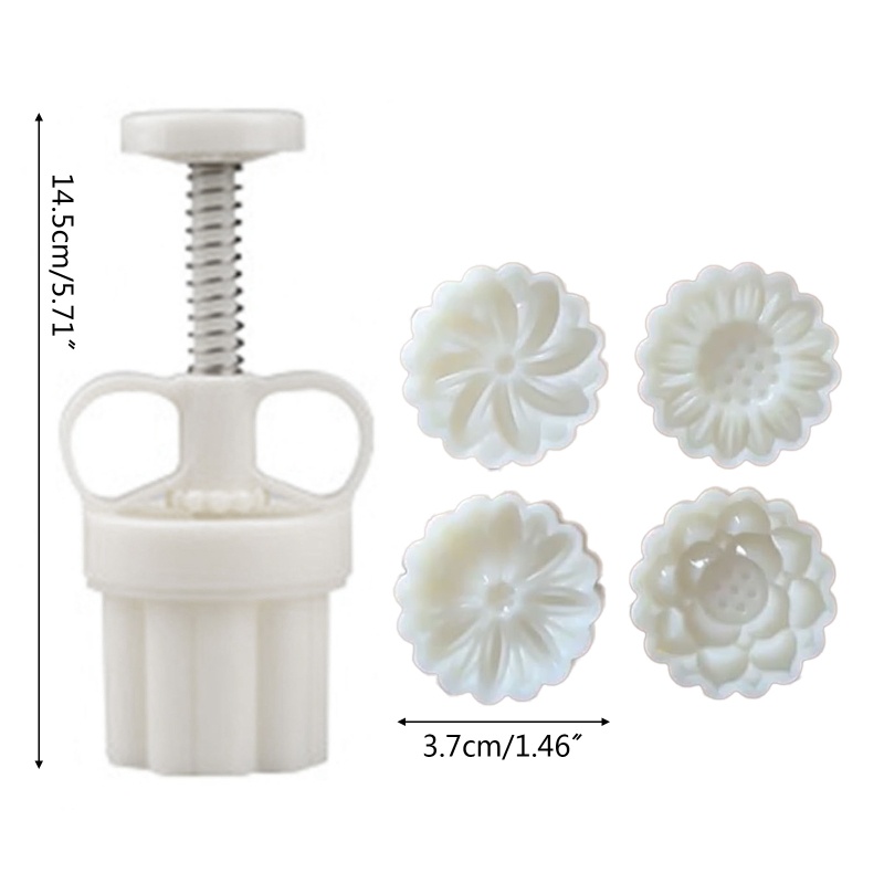 Khuôn Làm Bánh Trung Thu Hình Hoa Cho Trung Thu DIY
