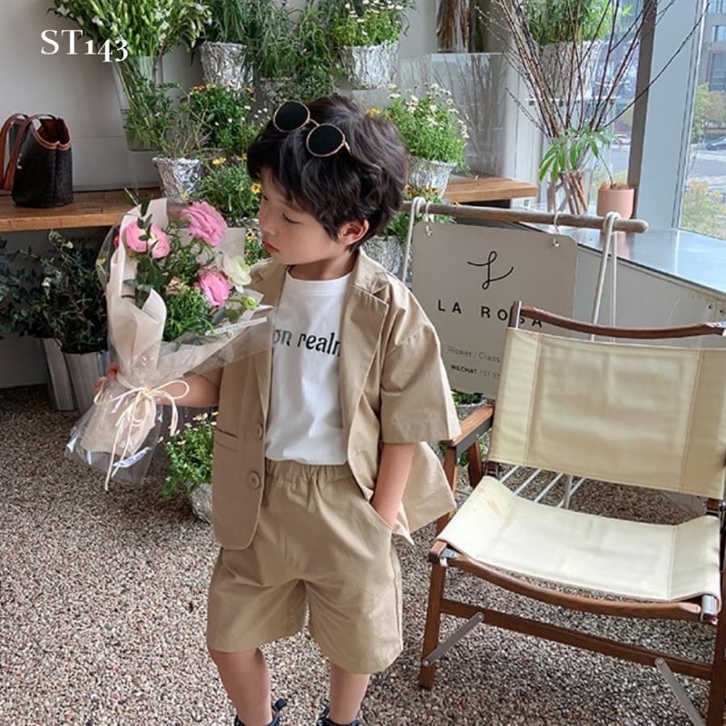 (Oder) Set vest công tử Style Hàn Quốc bé trai