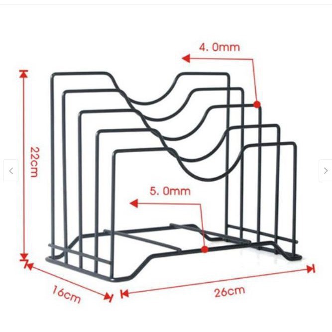 Kệ dao thớt đa năng thép đen và inox hàng đẹp