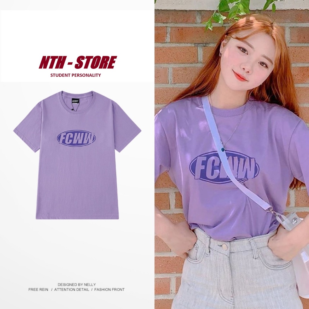 Áo Nelly - Áo phông Nelly Heybig 100% cotton - FCWW TÍM 73