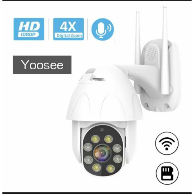 Camera yoosee ngoài trời xoay 360 độ chuẩn 2.0mpx, phần mềm yoosee tiếng việt