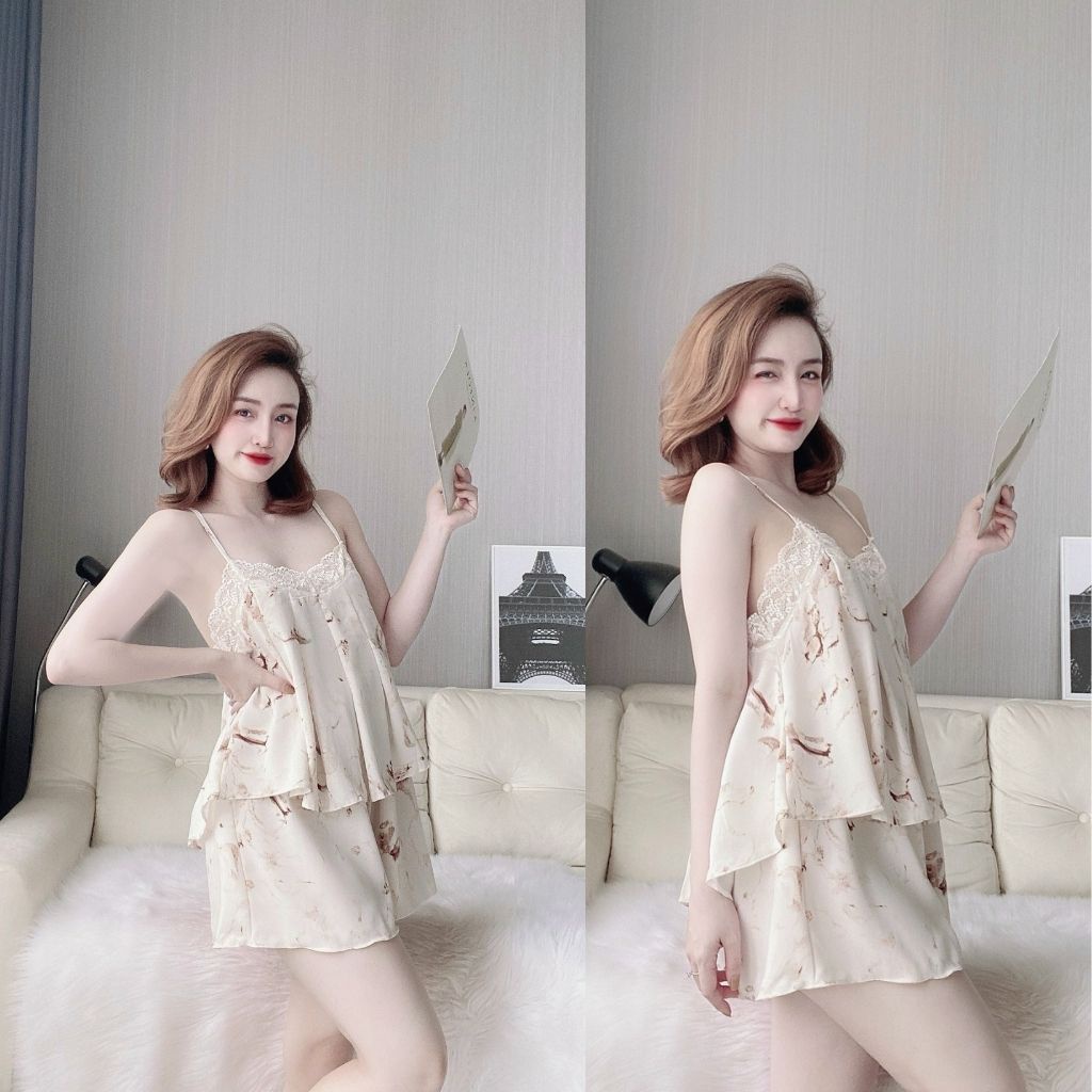 Đồ Ngủ Nữ BIGSIZE ❣️FREE SHIP❣️ Đồ Ngủ Sexy lụa MANGO cao cấp mềm mại xinh xắn &lt; 70KG