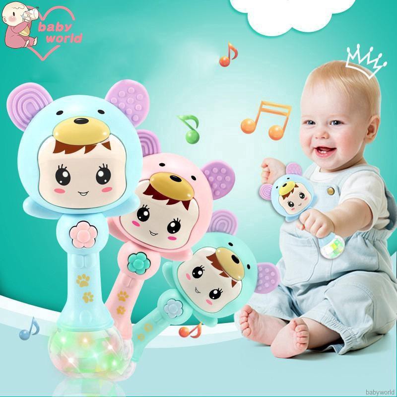 Đồ chơi cầm tay có chuông phát ra tiếng kêu vui nhộn dành cho bé