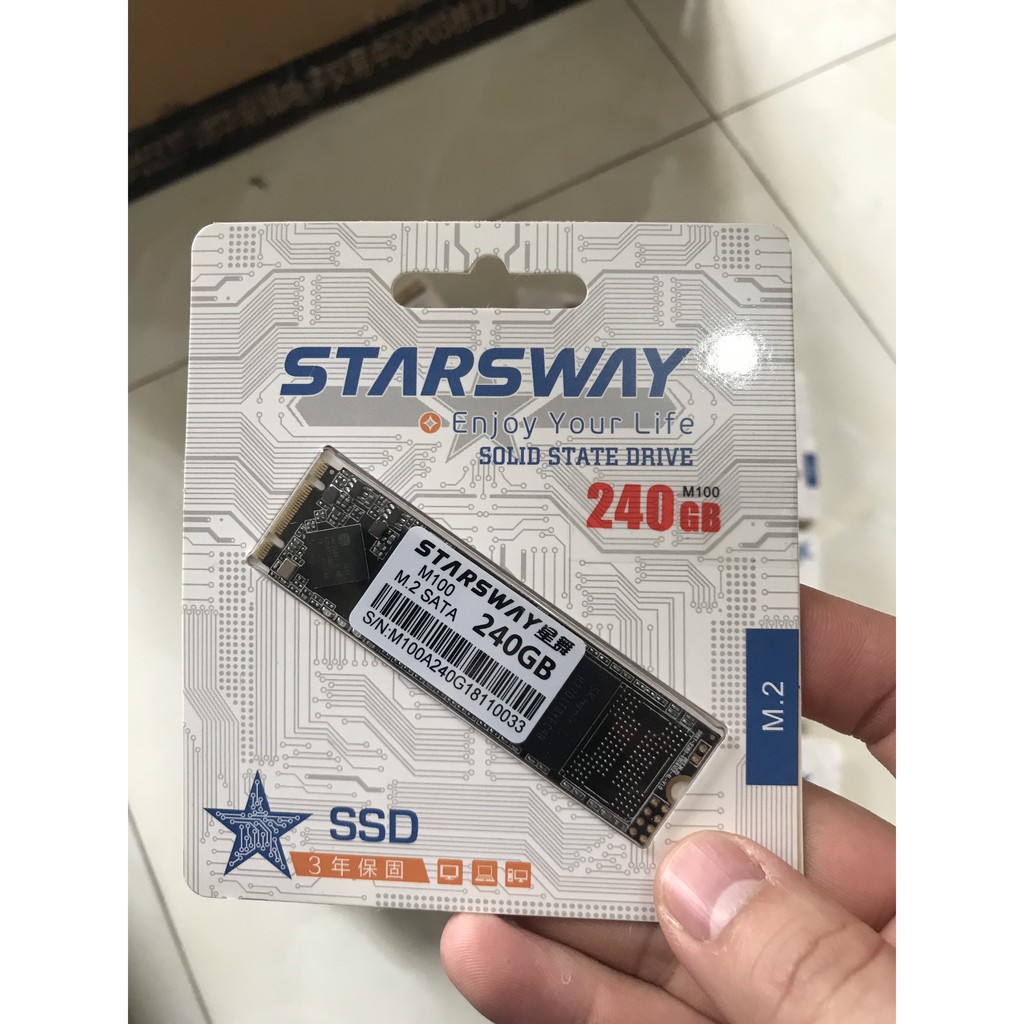 [Mã ELMAR27 giảm 7% đơn 300k] Ổ cứng SSD Starway 240GB M.2 Bảo hành 3 năm 1 đổi 1 | WebRaoVat - webraovat.net.vn