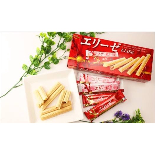 Bánh que Bourbon Elise vị Kem Vanilla hộp 115g và gói 155g