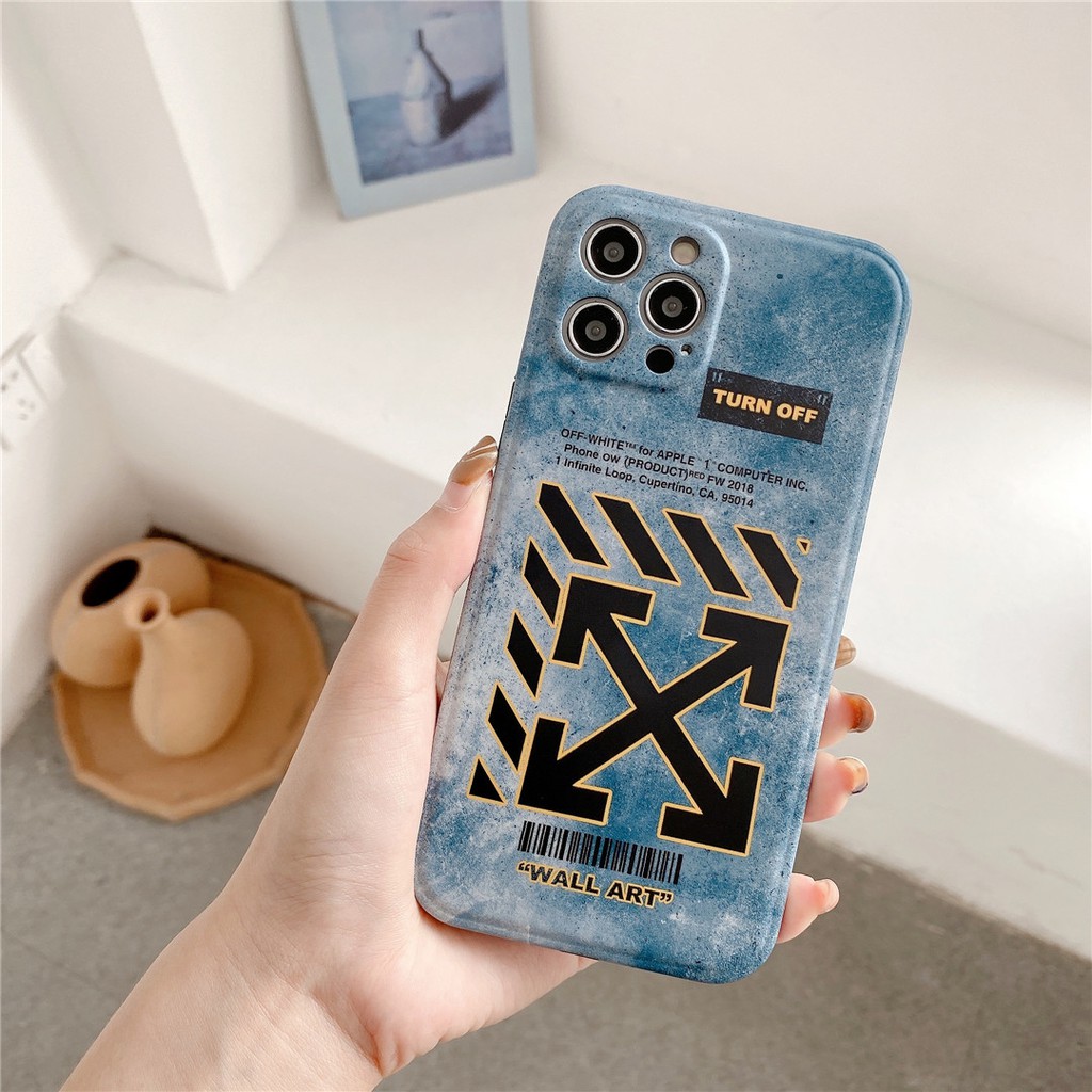 Soft Plastic Phone Case Fashion OffWhite suitable for iPhone12 mini 11 PRO MAX 6/6s 7/8plus SE2 X/XS XR XSMAX #HG3976