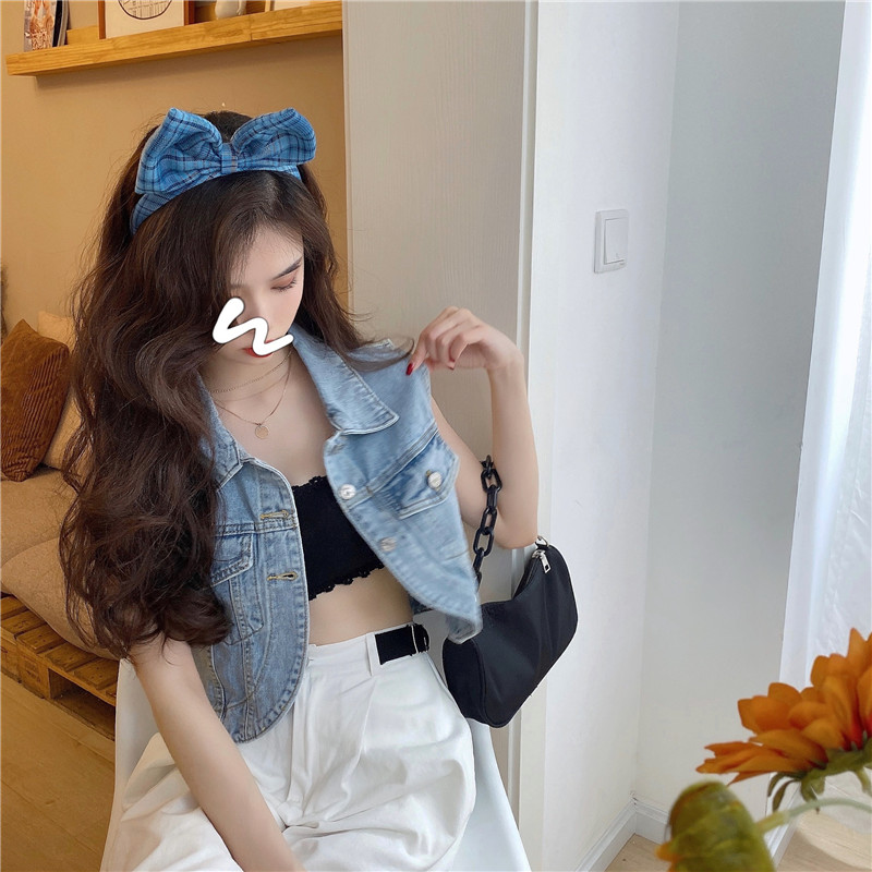Áo Khoác Denim Không Tay Thời Trang Dành Cho Nữ | BigBuy360 - bigbuy360.vn