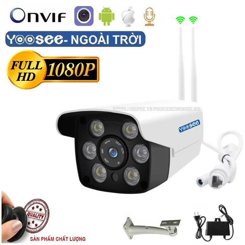 [cavoixanhmart] Camera Wifi Yoosee Lắp ngoài trời Full HD 1080P 2MPX- Có đèn led chiếu sáng | BigBuy360 - bigbuy360.vn