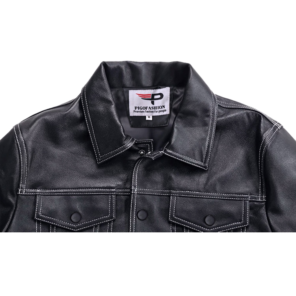 Áo khoác da nam lót dù cao cấp thời trang SPMADN12 PigoFashion