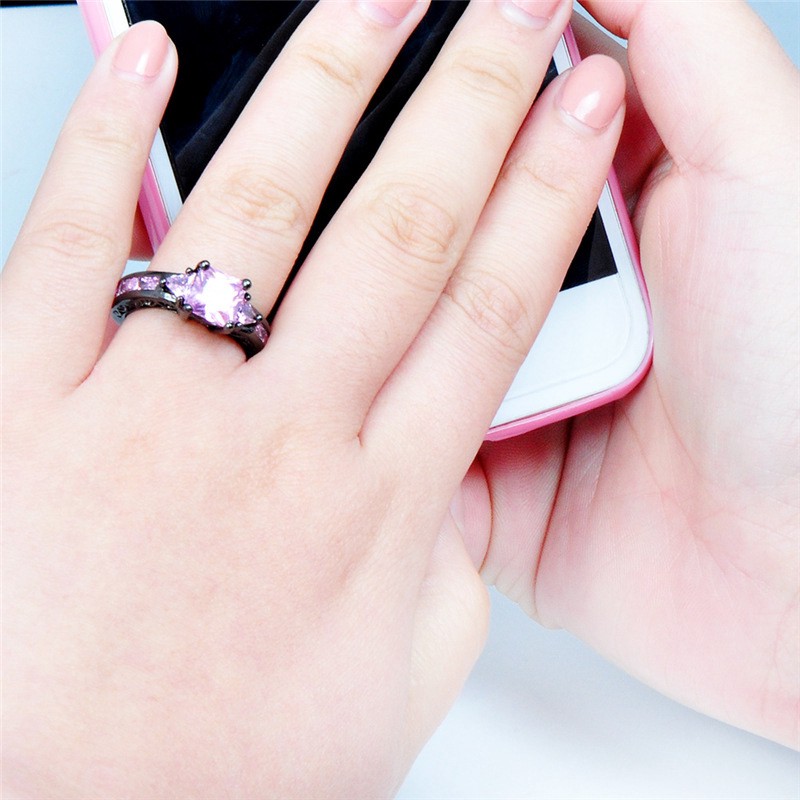 Nhẫn Đeo Tay Kim Loại Đính Đá Thanh Lịch Cho Nữ