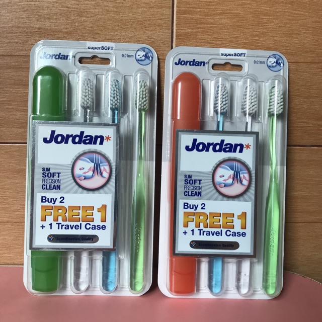 Combo 3 Bàn Chải Đánh Răng Jordan Clean Slim