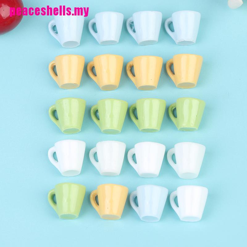 Bộ 4 Ly Nước Mini Màu Sắc Ngọt Ngào Phong Cách Nhật Bản Dùng Làm Phụ Kiện Chụp Ảnh Cho Nhà Búp Bê