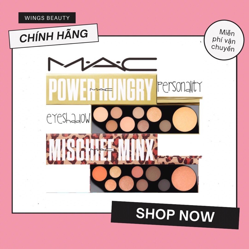 MUA 1 TẶNG 1 - Bảng phấn mắt MAC Eye Shadow x 8 + Highlighting Powder