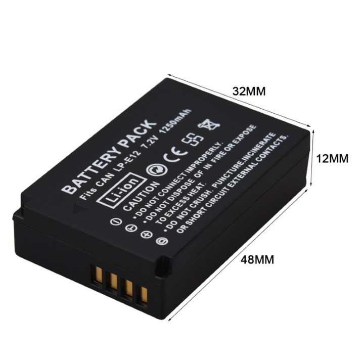 PIN MÁY ẢNH CANON LP-E12 1250MAH