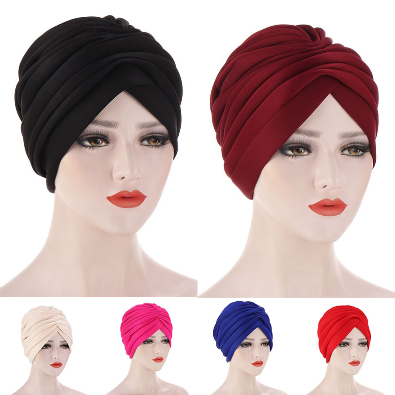 Mũ Cotton Trùm Đầu Màu Sắc Nhã Nhặn Thanh Lịch Dành Cho Phụ Nữ Hồi Giáo