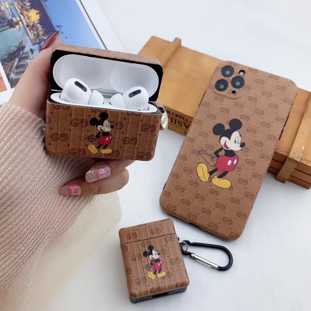 Ốp Điện Thoại Mềm Hình Chuột Mickey Gucci Cho I11 Xsmax Xr Se2 I8 I7P