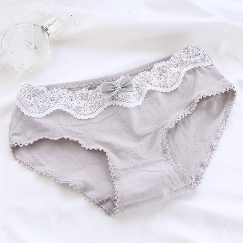 Quần Lót Nữ - Quần Lót Nữ Cotton tông xám 100% kháng khuẩn thoáng mát gợi cảm DAN STORE MÃ XAM5
