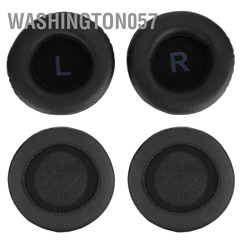 Washington057 Universal Earphone Ear Pads Cotton Cushion With LR Mark Black for 85mm Headphones