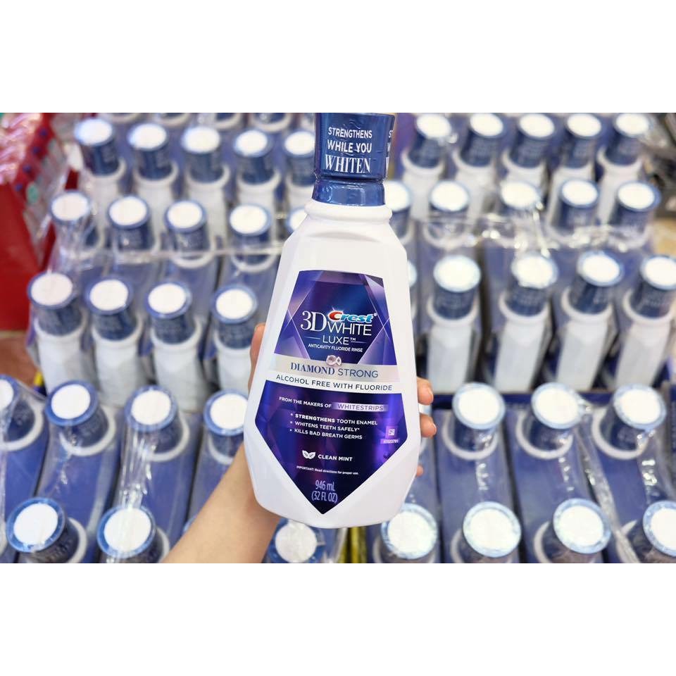Nước súc miệng trắng răng 3D white crest