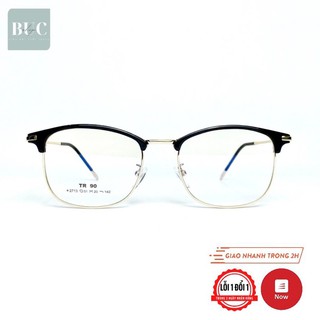 Gọng kính thời trang nhựa viền kim loại tr90 2713 BucShop dành cho nam nữ