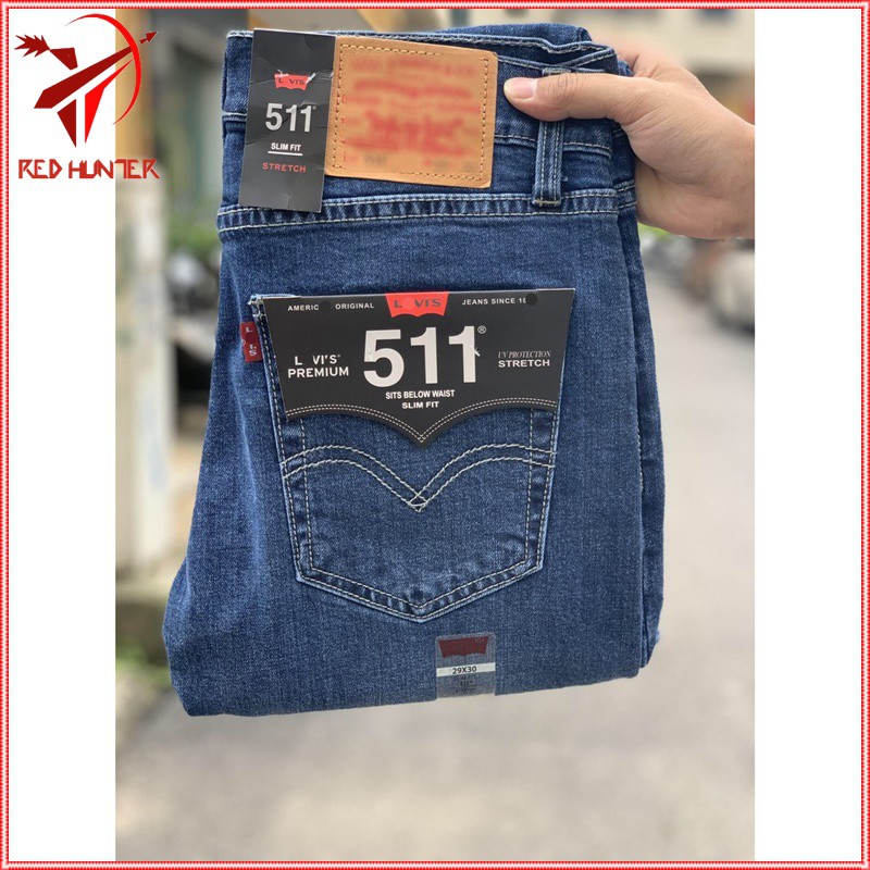 Quần Jean Nam Cao Cấp Lv-511  (Mẫu Trơn, dáng đứng, ôm nhẹ, chất vải co giãn) Made in cambodia | BigBuy360 - bigbuy360.vn