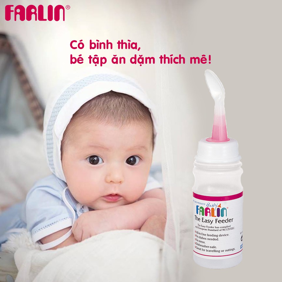 Bình Thìa Ăn Dặm Farlin 150ml (CHÍNH HÃNG) CHO BÉ (BF.193A)