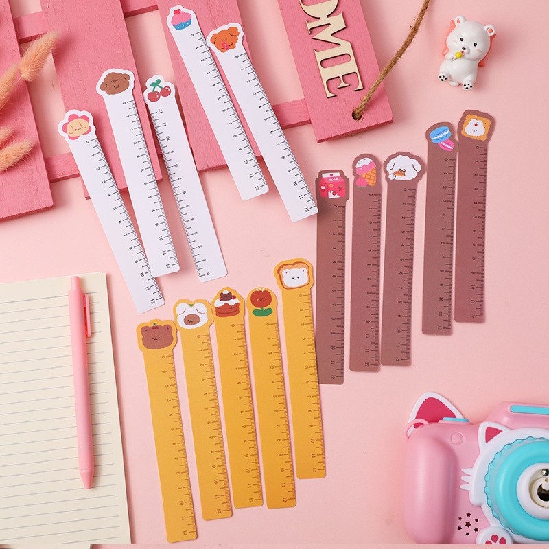 Thước Kẻ 12cm Họa Tiết Hoạt Hình Đáng Yêu Dành Cho Học Sinh