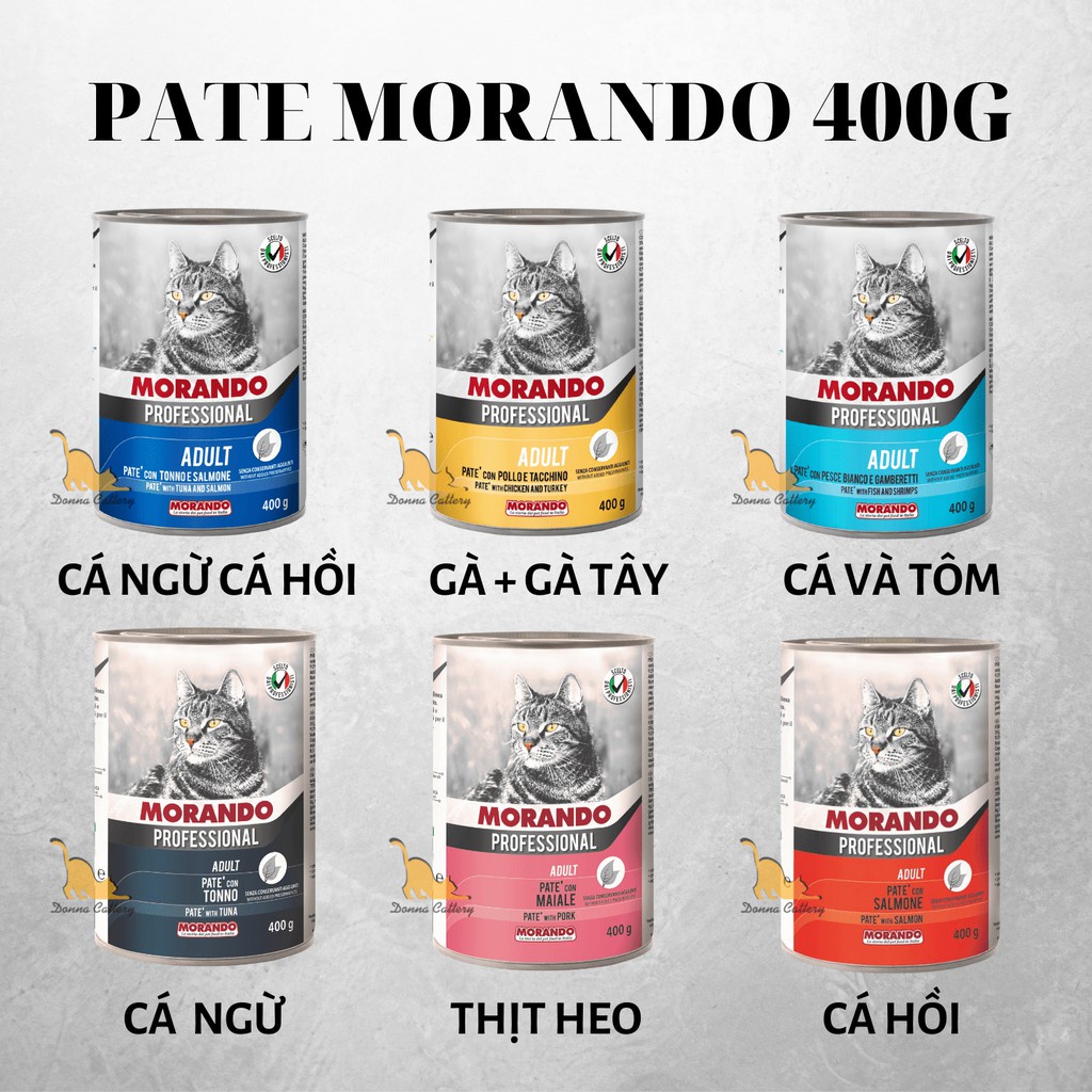 Pate mèo Morando Professional 400g, Pate cho mèo trưởng thành