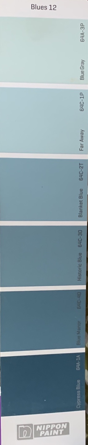 Sơn nippon 1 lít màu xanh da trời (màu pha) trong nhà và ngoài trời