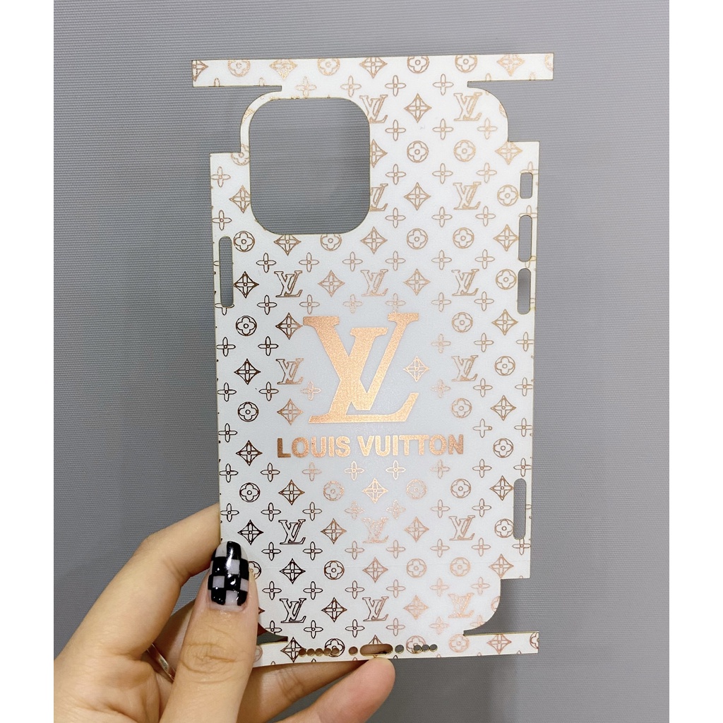 Miếng dán PPF bo full viền hoạ tiết thời trang mạ vàng hồng cực đẹp dễ dán