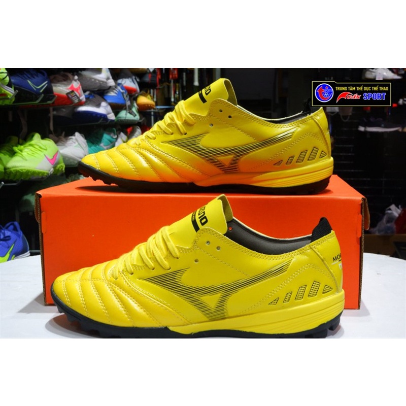 Giày đá bóng Mizuno MORELIA TF - vàng đen