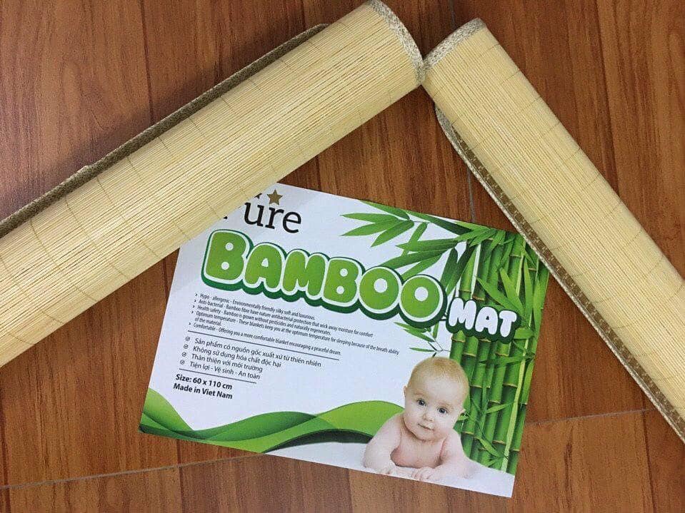 Chiếu tăm tre Bamboo cho bé nằm nôi bỏ cũi cho trẻ