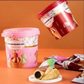 1 Thùng 16 Xô Bánh Kem Ốc Quế Socola (158gr/Xô)