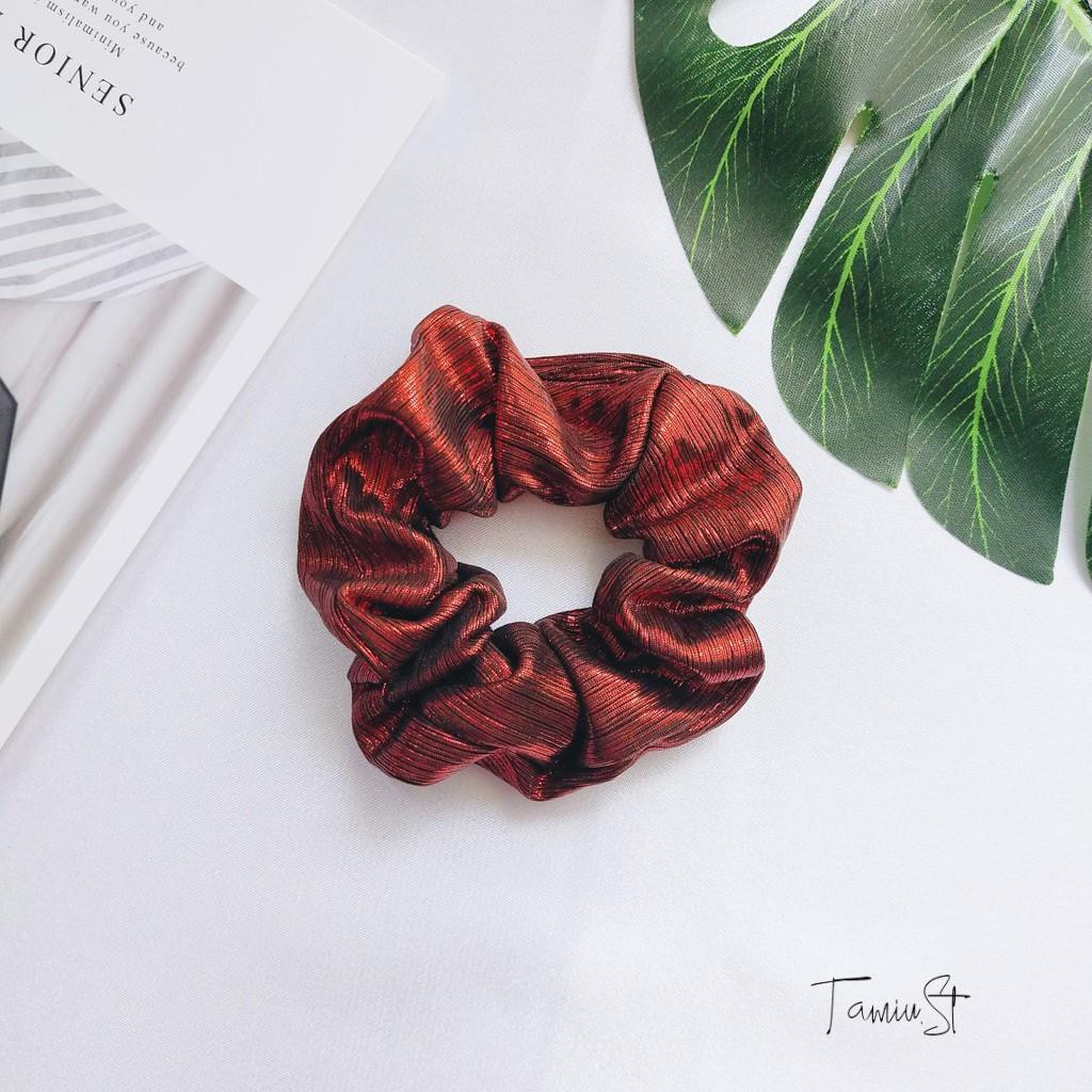 Scrunchies - Cột tóc scrunchie vải lụa satin