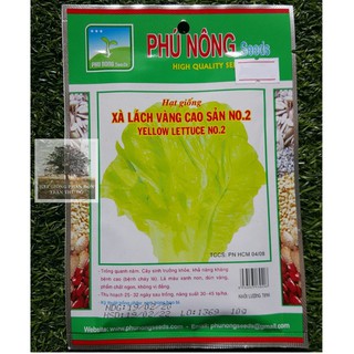 Hạt giống xà lách vàng cao sản Phú Nông