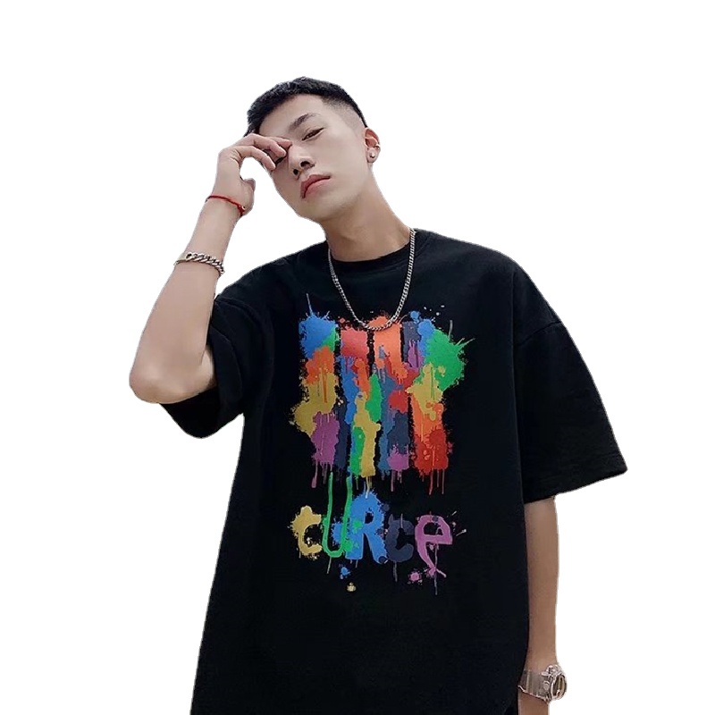 Áo Thun Tay Ngắn Thời Trang Phong Cách Hàn Năng Động Cho Nam size M-8XL