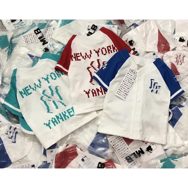 Đồ bộ bé trai từ 10-35kg bộ cộc tay bóng chày NY năng động cho bé